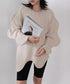 Wave Cut Sleeve Top